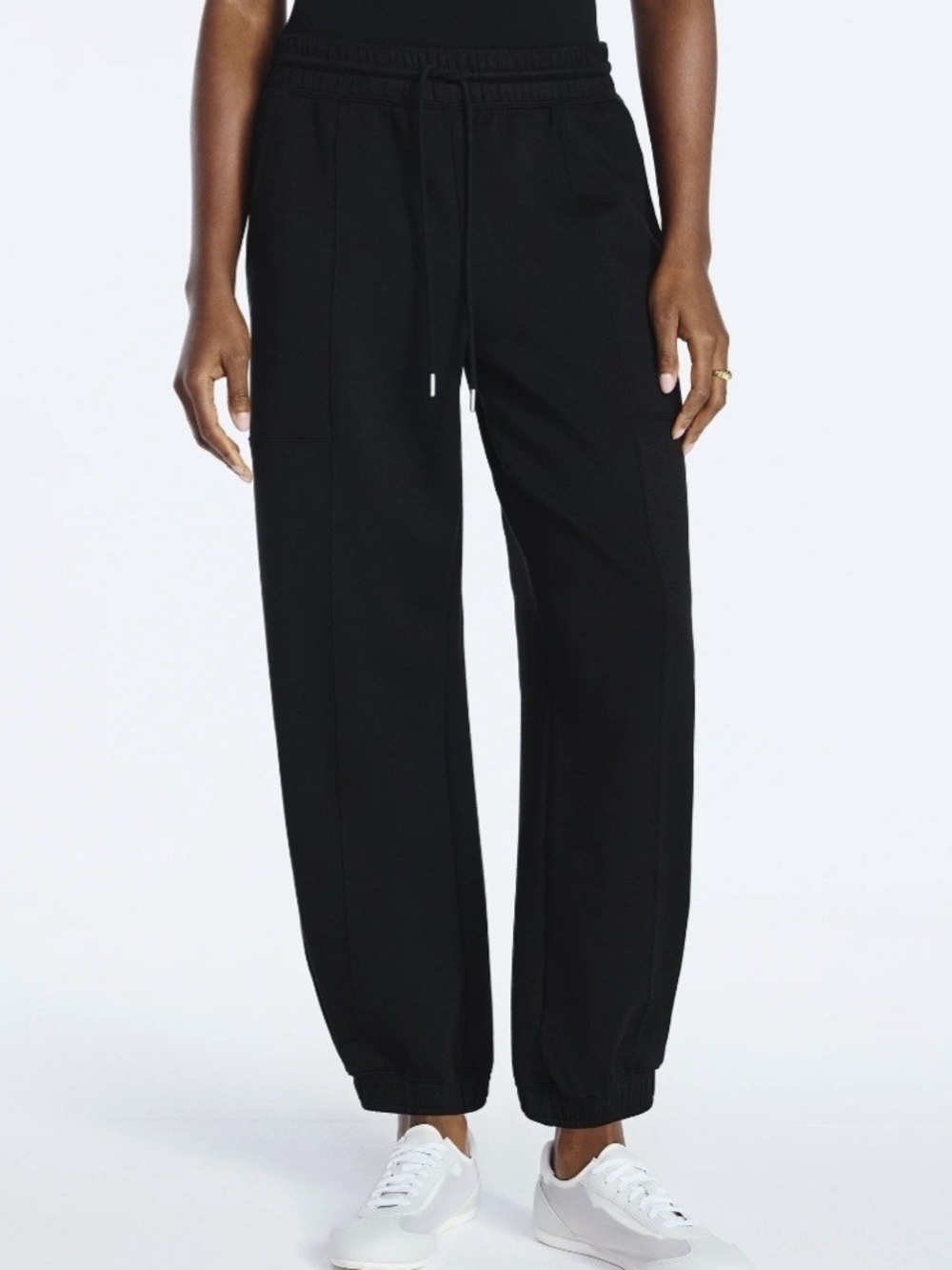 Black Drawstring Jogger Pants